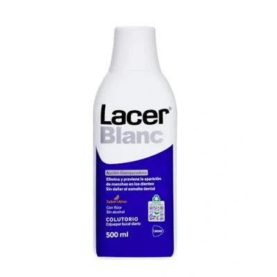Imagen de LACER S.A.U. Colutorio Citrus 500 ml, Enjuague Bucal de Uso Diario, Múltiples Beneficios, Acción Blanqueadora, Previene Placa Bacteriana, Caries y Protege las Encías
