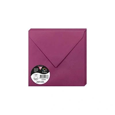 Imagen de Clairefontaine 50023C Pack de 20 sobres, 16,50 x 0,10 cm, color frambuesa