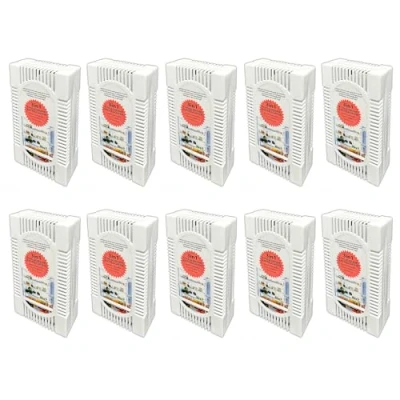 Imagen de 10 cajas para deshumidificadores frigorífico, antiolores, humedad y moho, ambientador, neutralizador de olores eliminador