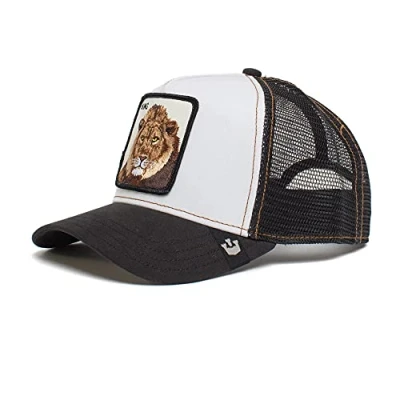 Imagen de Goorin Bros. gorra de camionero para hombre, béisbol malla con cierre a presión, The Farm, Negro (Mane Man), talla única