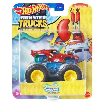Imagen de Hot Wheels Mr. Krabs Monster Trucks Bob Esponja Squarepants Series, HWN79