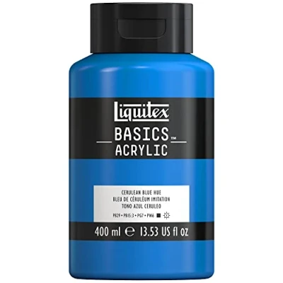 Imagen de Liquitex Basic Acrylic Tubo de Pintura Acrílica, 400 ML, Azul (Tono Cerúleo Nuevo)