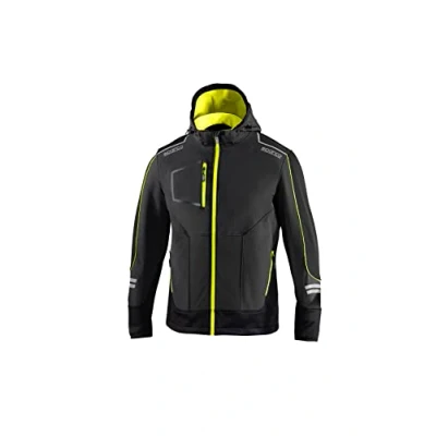 Imagen de Sparco Soft Shell Tech, Grey Yellow, L Unisex Adulto