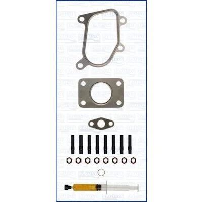 Imagen de AJUSA JTC11389 Juego de montaje, turbocompresor with studs, syringe oil con juntas instrucciones montaje