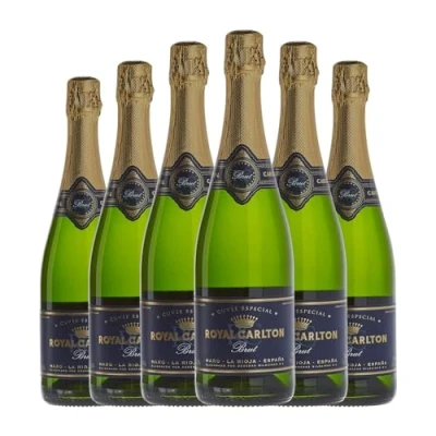 Imagen de Bodegas Bilbaínas Royal Carlton Brut Nature Cava Reserva 75 cl Espumoso blanco (Caja de 6 Botellas cl)