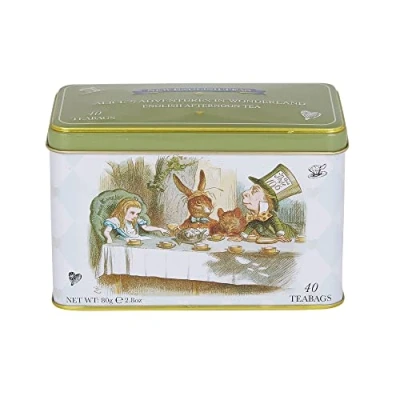 Imagen de New English Teas Alice in Wonderland Tea Tin with 40 Afternoon teabags