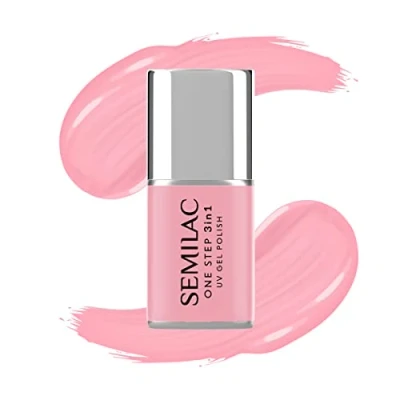 Imagen de Semilac One Step S630 Esmalte de uñas UV 3 en 1 (7 ml), color rosa