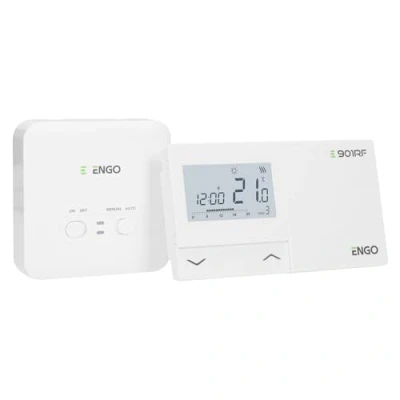Imagen de ENGO E901RF termostato inalámbrico programable de 7 días, controlador calefacción central, gasóleo, bomba calor, caldera