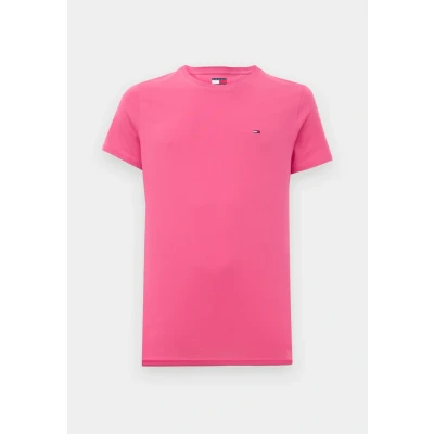 Imagen de Tommy Jeans Camiseta de Manga Corta Hombre Original Slim Fit, Rojo (Vintage Cerise), M