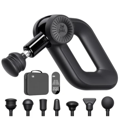 Imagen de Bob and Brad D6 Pro Pistola de Masaje Muscular, Masajeadora con 16mm Amplitud, Massage Gun tejido profundo profesional Potente, masajeador Muscular percusión Relajación