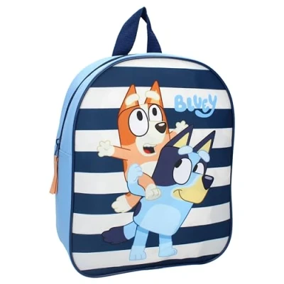 Imagen de Vadobag Mochila perrita BLUEY y BINGO Jump Into Fun para niños Escuela Guardería Color Azul Dimensiones 29 x 22 9 cm, celeste., talla unica