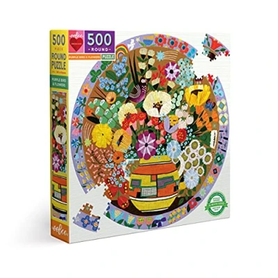 Imagen de eeBoo Violeta Rompecabezas de cartón Reciclado para Adultos (500 Piezas), Multicolor (PZFPRB)