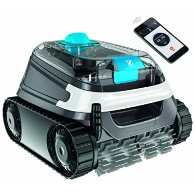 Imagen de Zodiac CNX 3060 iQ Robot limpiafondos automatico Piscina hasta 12x6m, Limpia Fondo, Paredes y Linea de flotación. Control vía App. Tecnología ciclónica. Incluye Cable 18m Doble filtración