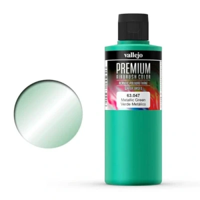 Imagen de Vallejo Verde metálico 200 ml, Color, 1 Count (Pack of 1) (063047)