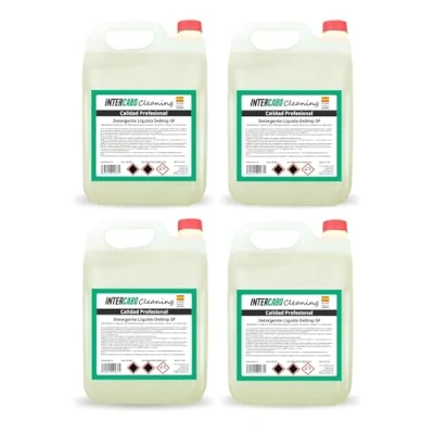 Imagen de Pack de 4 Detergentes Liquidos Lavadora Universal Sin perfume 90 Lavados Garrafas Detergente Liquido 5L Laundry para lavarropa Profesional Jabon ropa