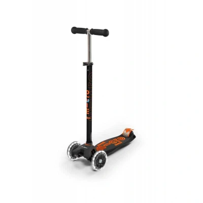 Imagen de Patinete Maxi Micro Deluxe Led Negro/Naranja