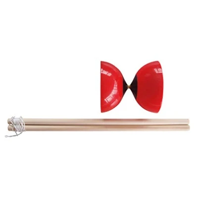 Imagen de Schildkröt 970136 Diabolo, Hecho de Polietileno Elástico Rojo, Eje Metálico, 2 Palos Madera, Incluye Cordón e Instrucciones, Color, (schildkroet funsports_970136)