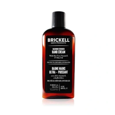 Imagen de Brickell Men’s Loción de Manos Máxima Resistencia para Hombres, Natural y Orgánica Rápida Absorción con Vitamina E, Manteca Karité Jojoba, 118 ml