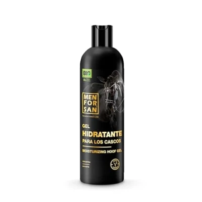 Imagen de MENFORSAN Gel hidratante de Cascos para los Caballos, 500ml Dureza y flexibilidad Bio Vegan Friendly 100% Natural Premium Horse Care