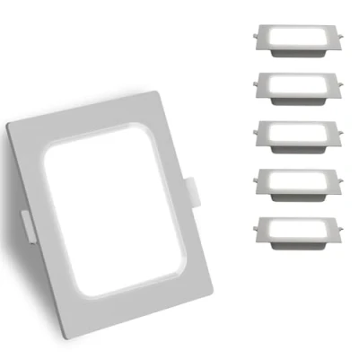 Imagen de Aigostar Downlight LED Techo Empotrable 24W Equivalente a Halógena 162W, 2700LM, luz blanca fría 6500K, Ojos de Buey para interior, Ф265 275 mm, Pack 5 Foco