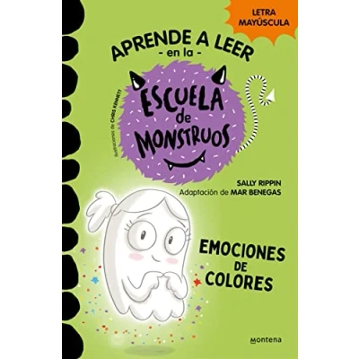 Imagen de Aprender a leer En la Escuela de Monstruos 8 Emociones colores: letra MAYÚSCULA (libros para niños partir 5 años) (Montena)