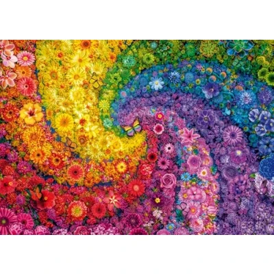 Imagen de Schmidt Spiele 59744 Puzzle (2000 Piezas), diseño de espirales Flores, Multicolor (59744)