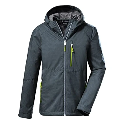 Imagen de Killtec Boy&#039;s Chaqueta softshell/chaqueta outdoor con capucha KOS 61 BYS SFTSHLL JCKT, dark petrol, 116, 37839 000
