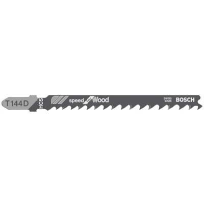 Imagen de Bosch Professional 100 x Hojas de Sierra calar T 144 D Speed for Wood (para Madera blanda, corte recto, accesorios calar)