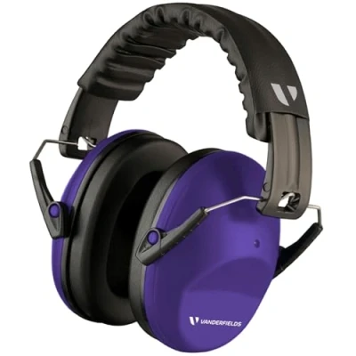 Imagen de Vanderfields Cascos Insonorizados para Adultos SNR 26dB Casco Antiruido Plegables y Ajustable Protección Auditiva el Trabajo, Bricolaje, Campos de Tiro, Jardinería, Estudiar