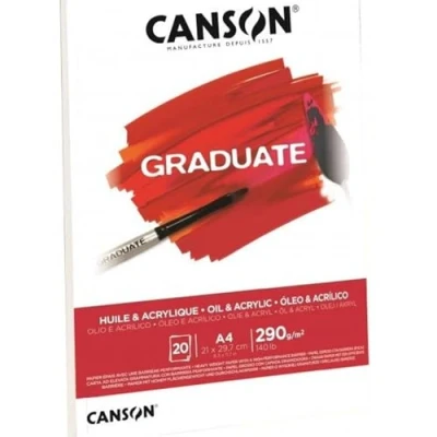 Imagen de Canson Graduate Óleo &amp; Acrílico Bloc Encolado A5 20H Fino 290g