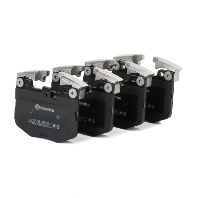 Imagen de BREMBO P 06 099 Juego de pastillas freno preparado para indicador desgaste Chapa antichirridos sin accesorios, con pesos equilibrio BMW: 7, X3