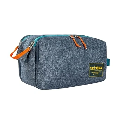 Imagen de Tatonka Neceser Cosmetic Double Zip Pouch (6L) Bolsa de Lavado Grande con Doble Apertura Cremallera y Varios Compartimentos 17 x 27 13 cm (Azul Marino)