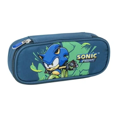 Imagen de CERDÁ LIFE&#039;S LITTLE MOMENTS Estuche Portatodo Ovalado de Sonic Prime Color Azul Oscuro 8,5 x 5 22,5 cm Cierre Cremallera Versátil y Duradero Producto Original Diseñado en España