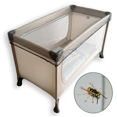 Imagen de Zamboo Mosquitera Cuna Viaje, Universal Bebe Minicuna Parque, de para Universal, Transpirable, Resistente y Lavable Gris