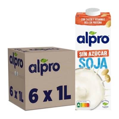Imagen de Alpro Bebida Vegetal de Soja sin Azúcar Pack 6 x 1L