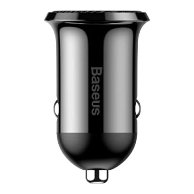 Imagen de Baseus CCALLP 01 Cargador de coche para móvil 12 24V negro, gris