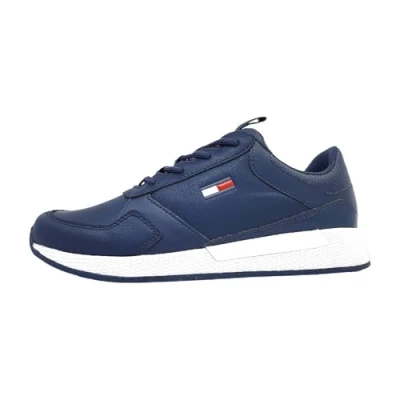 Imagen de Tommy Jeans Hombre Runner Sneaker Flexi Zapatillas de deporte, Azul (Twilight Navy), 40 EU
