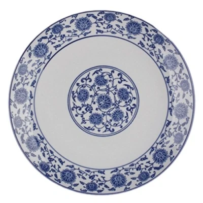 Imagen de &#039;Holst Porcelana qhc 027 Plato Plano Qing Hua Ci, plástico, Blanco/Azul, 26,5 x 3 cm, 6 Unidades