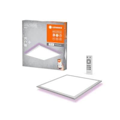 Imagen de LEDVANCE LED WiFi Deckenleuchte weiß, 28 W 2000LM, 3000 6500K, 45x45 cm, Wandleuchte dimmbar, RGB Technologie, Smart+ Planon, steuerbar über App oder Sprachassistenten wie Alexa Google,