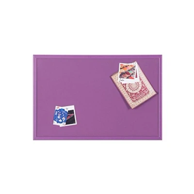 Imagen de Bi Office Tablero de Anúncios Corcho, Marco MDF, 60 x 40 cm, Violeta