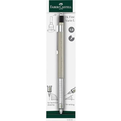 Imagen de Faber Castell Portaminas TK Fine Vario L 135940, 1,0 mm, oro champán, lápiz de minas con mecanismo suave y duro