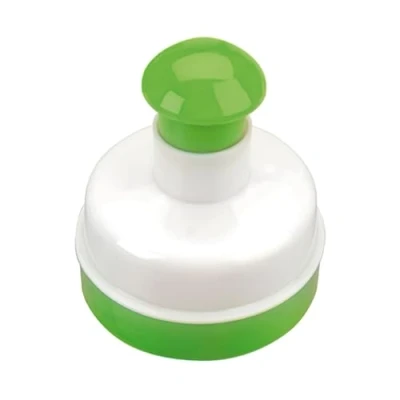 Imagen de Ibili Molde Hamburguesa Redondo, Stainless Steel, Blanco/Verde, 11 x 10 cm