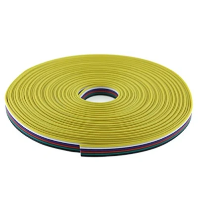 Imagen de SeKi Cable plano de 6 pines para tira luces LED RGBW+CCT, metros, plata, 10 m