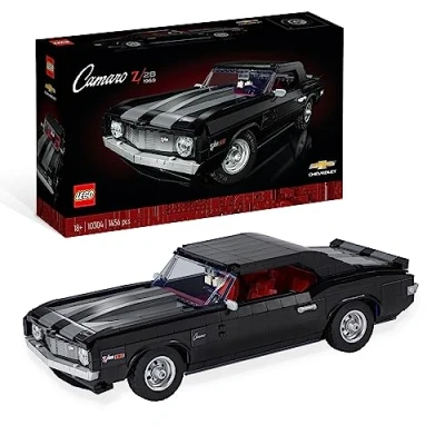 Imagen de LEGO Icons Chevrolet Camaro Z28, Maqueta de Coche para Construir, American Muscle, Vintage, Decoración Casa, Regalo Adultos 10304