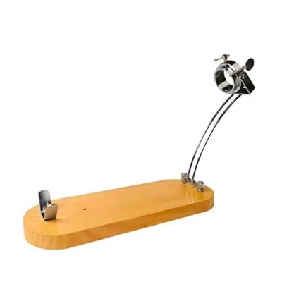 Imagen de Jamonero Avalon Home soporte para jamón y paletillas con cabezal giratorio inoxidable, plegable, madera de pino