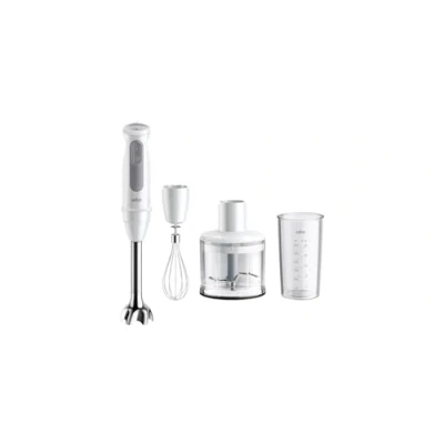 Imagen de Braun MultiQuick 5 MQ 50236 M Batidora de mano (1000 W, 21 niveles velocidad+turbo, pie inmersión acero inoxidable, sistema Easy Click, SplashControl, incluye picadora 500 ml, batidor,