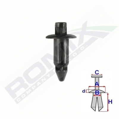 Imagen de Elementos de montaje la motocicleta ROMIX ROM C70454