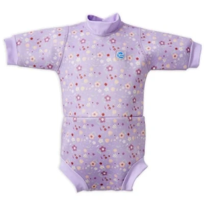 Imagen de Splash About Happy Wetsuit and Toddler Swim Nappy, Lilac Spring, 3 6 Meses Unisex Baby