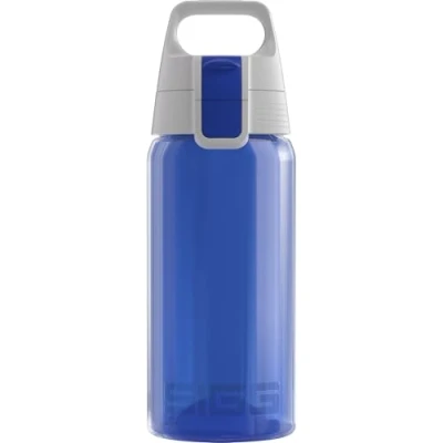 Imagen de SIGG VIVA ONE Blue cantimplora infantil (0.5 L), botella transparente sin sustancias nocivas y con tapa hermética, para niños usar una mano