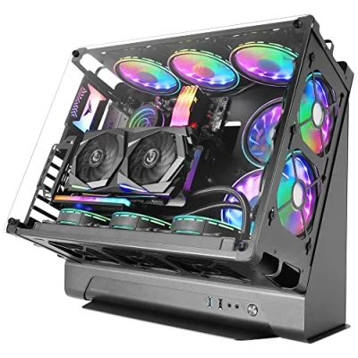 Imagen de CAJA MICROATX MARS GAMING MCB BLACK DISE??O CUSTOM PREMIUM SISTEMA MODULAR SIN FUENTE DE ALIMENTAC